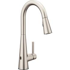 Kitchen Faucets Moen Sleek Spot Resist Wave Sensor Gray