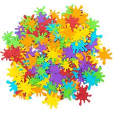 Confeti Auear AUEAR, 200 Pack Paint Splatter Confetti 6 Colors Paint Confetti Art Paint Splash Table Confetti for Birthday Party Decoration