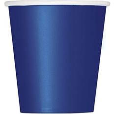 Party Supplies Unique Party (One Size, Blue) Solid Colour Paper Cups (Pack Of 14)