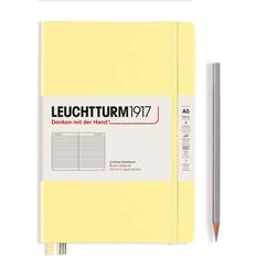 Beige Muistilehtiöt Leuchtturm Hardcover Ruled A5 Notebook, Vanilla