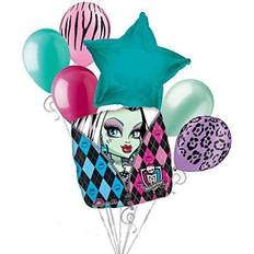 7 pc Monster High Balloon Bouquet Party Decoration Happy Birthday Frankie Stein