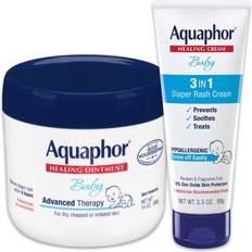 Baby care Aquaphor Baby Skin Care Set Fragrance Free, Prevents, Soothes and Treats Diaper Rash Includes 14 oz. Jar of Advanced Healing Ointment & 3.5 oz Tube of Diaper Rash Cream