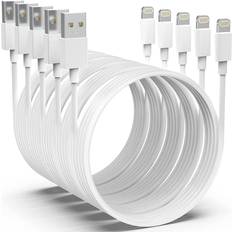 Cables MFi Certified] 5pack[6/6/6/10/10FT] iPhone Charger Pro