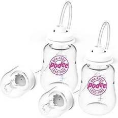 Bottle Warmers Podee Hands Free Baby Bottle Anti-Colic Feeding System 4 oz (2 Pack Pink)