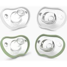 Sage 3 in one Nanobebe Flexy Pacifier (4 Pack) in Sage/White Sage And White Size 0-3 Months 100% One