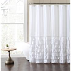 VCNY Home Duschdraperi I Tyg Med Volanger 183 cm