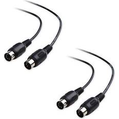 Matters 2-pack 5-stifts DIN MIDI-kabel, 5-stifts MIDI-kabel