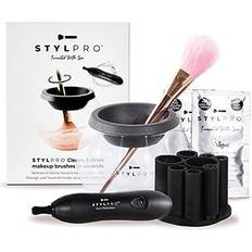 StylPro STYLPRO Original Gift Set Kit: Electric Makeup Brush Cleaner and Dryer Machine with 8 Brush Collars, Brush Cleanser Fast, Automatic Spinning Brush Cleaner with Heat-Resistant Bowl