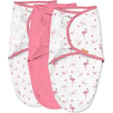 SwaddleMe Original Flamingo Fiesta 3-Pack Swaddles, Pink, Small