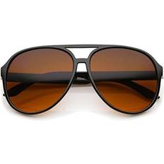 Sunglasses Large Blue Blocking Lens Aviator 60mm Black/Orange