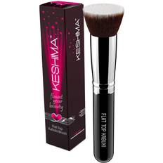 Flat Top Kabuki Foundation Brush By Keshima Premium Makeup Brush for Liquid Cream and Powder Buffing Blending and Face Brush