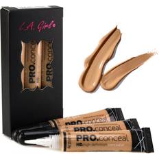 Cosmetics L.A. Girl HD Conceal High Definition Concealer (Medium Beige)(pack of 3)