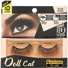 CATTITUDE 3D LASHES Blair Doll Cat 3D False Eyelashes, Lightweight & Reusable, Cruelty-Free