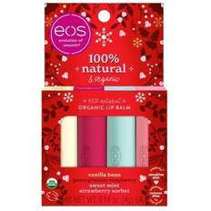 EOS Limited Edition Holiday Lip Balm Variety Pack Organic All-Day Moisture Made for Sensitive Skin 0.14