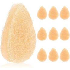 10-Pack Peach Facial Sponge for Daily Cleansing Exfoliating