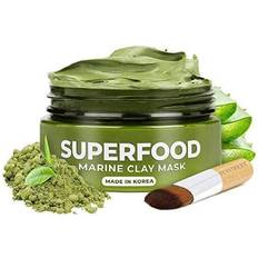 Hudvård Lermask 100% Vegansk med Avokado och Superfoods 100ml