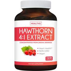 Healths Harmony Hawthorn Berry 4:1 Extract 120 Capsules Supports Blood