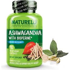 Naturelo Ashwagandha Organic Root Powder Vegetable 90 pcs