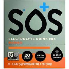 Electrolyte powder packets SOS Hydration Electrolyte Powder Packets, Low-Sugar, Support