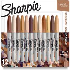 Markers Sharpie Permanent Markers, Portrait Colors, Fine Point, Assorted, 12 Count