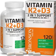 Vitamin k2 supplement Bronson Vitamin K2 with D3 Supplement 120