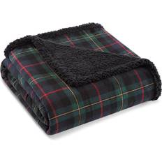 Eddie Bauer Mountain Pine Tartan Cotton Yarn Dye Blankets White, Green (152.4x127cm)