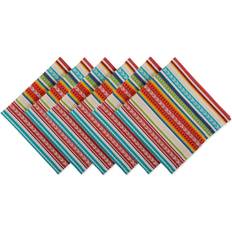 Red Cloth Napkins DII Baja Stripe Cloth Napkin Red, Multicolor (50.8x50.8)