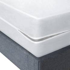 SHOPBEDDING Protector Zippered Mattress Cover White (203.2x152.4cm)