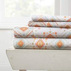 iEnjoy Home Becky Cameron Premium Chevron Embossed Bed Sheet Orange