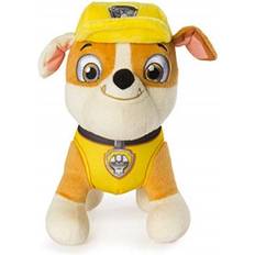 Paw Patrol 8 Rubble Plush Toy, Standing Plush with Stitched Detailing, for Ages 3 and up, Multicolor