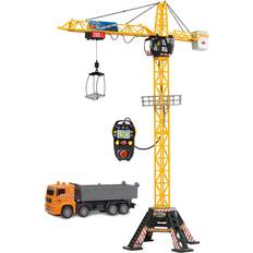 Toy Vehicles Dickie Toys 48" Mega Crane and Truck Vehicle and Playset