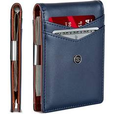 Wallets for men SUAVELL Leather Slim Wallets for Men. Wallet Card Holder with Money Clip. Low