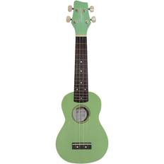 Sawtooth Basswood Soprano Ukulele with ChromaCast Accessories, Surf Green