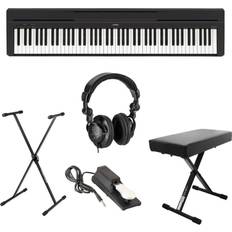 Keyboards Yamaha P-45 Compact Digital Piano Keyboard Stand Bench Pedal Headphones