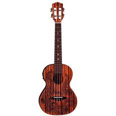 Luna dragon Luna Henna Dragon Mahogany Tenor Acoustic-Electric Ukulele Mahogany