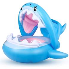 Animals Paddling Pool Flyboo Swimming Shark Pool Float with Inflatable Canopy