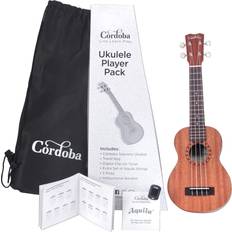 Cordoba Ukulele Player Pack Soprano Ukulele Natural