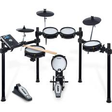 Alesis mesh Alesis Drums Command Mesh SE Kit – Elektroniskt trumset med tysta Dual-Zone meshpads, USB/MIDI-anslutning och 600 elektroniska och akustiska trumljud