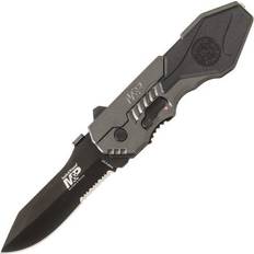 Hand Tools & Wesson Large M.A.G.I.C. Assisted Opening Liner Lock 3.6' Serrated Edge Clip Point 4034 Clam