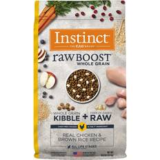 Pets Instinct Raw Boost Whole Grain Dry Dog Food, Natural Real Chicken & Brown Rice Recipe Kibble Dried