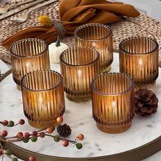  Vintage Ribbed Amber