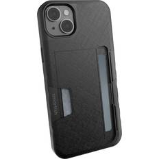 Smartish iPhone 14 Plus Wallet Case Wallet Slayer Vol. 2 [Slim Protective] Credit Card Holder with Kickstand Black Tie Affair