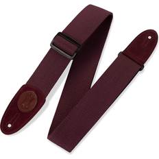 Levy's Leathers Levys MSSC8-BRG Cotton Guitar Strap, Signature Logo, Burgundy