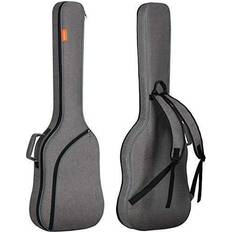 Cahaya CAHAYA Bass Guitar Bag Gig Bag Backpack Padded Soft Electric Bass Case 0.3inch Padding, Grey CY0202