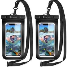 Iphone 11 mini Syncwire Syncwire Waterproof Phone Case, 2-Pack Universal IPX8 Waterproof Phone Pouch Dry Bag for iPhone 12 Pro Max 12 Mini SE 2020 11 XS XR X 8 7 6s 6 Plus Sa