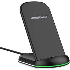 Wireless charger iphone 11 Yootech Wireless Charger,10W Max Wireless Charging Stand, Compatible with iPhone 14/14 Plus/14 Pro/14 Pro Max/13/13 Mini/13 Pro Max/SE 2022/12/11/X/8, Galaxy S22/S22 Ultra/S21/S20/S10(No AC Adapter)