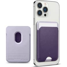 Caseology Wallet Cases Caseology Vegan Leather MagSafe Wallet [Nano Pop] Magnetic Card Holder Compatible with iPhone 14 13 12 series Grape Purple