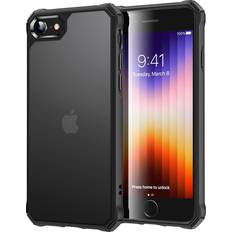 Iphone se phone case ESR Air Armor Case, Compatible with iPhone SE (2022) Case, iPhone SE (2020) and iPhone 8, Military-Grade Drop Protection, Shock-Absorbing Corners, Yellowing Resistant, iPhone SE 3/2 Case, Matte Black