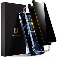 Unbreakcable UNBREAKcable Privacy Screen Protector for iPhone 12 iPhone 12 Pro, Shatterproof Tempered Glass [True 28°Anti Spy] [9H Hardness] [Easy Installation Frame] for iPhone 12,12 Pro 6.1 inch 2 Pack