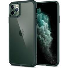 Spigen Ultra Hybrid Hülle Kompatibel mit iPhone 11 Pro Max Midnight Green